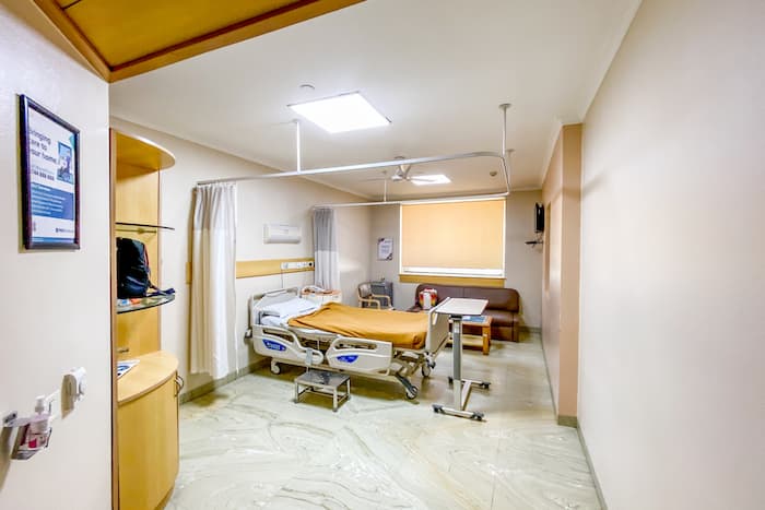 インドの病院の病室
